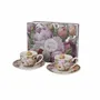 Tasses et mugs - set 2 tasses espresso peonies - KARENA INTERNATIONAL