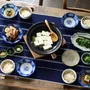 Platter and bowls - Shochikubai - MARUMITSU POTERIE