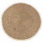 Tapis - Le Tapis Rond Seagrass & Coton - Blanc Naturel - 150 - BAZAR BIZAR LIVING