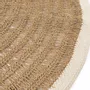 Tapis - Le Tapis Rond Seagrass & Coton - Blanc Naturel - 150 - BAZAR BIZAR LIVING