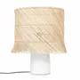 Table lamps - The Rattan Table Lamp - White Natural - BAZAR BIZAR LIVING