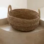 Caskets and boxes - The Raffia Basket Trays - Natural - L - BAZAR BIZAR LIVING