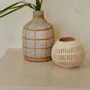 Bougeoirs et photophores  - Le Bougeoir Coconut Strip I - Naturel - BAZAR BIZAR LIVING