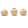 Bougeoirs et photophores  - Le Bougeoir Coconut Strip I - Naturel - BAZAR BIZAR LIVING