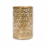 Candlesticks and candle holders - The Hollow Zigzag - Gold - M - BAZAR BIZAR LIVING