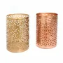 Candlesticks and candle holders - The Hollow Zigzag - Gold - M - BAZAR BIZAR LIVING