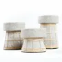 Candlesticks and candle holders - The Serene Candle Holder - Concrete Natural - L - BAZAR BIZAR LIVING
