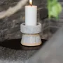 Candlesticks and candle holders - The Serene Candle Holder - Concrete Natural - S - BAZAR BIZAR LIVING