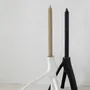 Candlesticks and candle holders - The Triple Twig Candle Holder - White - BAZAR BIZAR LIVING