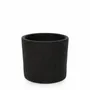 Flower pots - The Charcoal Low - Black Natural - S - BAZAR BIZAR LIVING