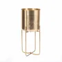 Vases - The Brass Planter on Stand - Brass - L - BAZAR BIZAR LIVING