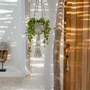 Vases - The Twisted Macramé Plant Holder - Natural White - M - BAZAR BIZAR LIVING