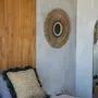 Cushions - The Raffia Cushion Cover Square - Natural Black - 60x60 - BAZAR BIZAR LIVING