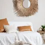 Cushions - The Four Panel Leather Cushion Cover - Camel - 60x60 - BAZAR BIZAR LIVING
