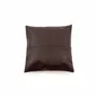 Cushions - The Four Panel Leather Cushion Cover - Choco - 40x40 - BAZAR BIZAR LIVING