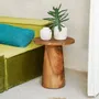 Other tables - The Timber Conic Side Table - Natural - 50 - BAZAR BIZAR LIVING