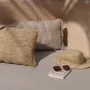 Coussins - La Housse De Coussin Raffia Flores Carrée - Naturel - 40x40 - BAZAR BIZAR LIVING