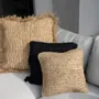 Coussins - La Housse De Coussin Raffia Flores Carrée - Naturel - 40x40 - BAZAR BIZAR LIVING