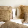 Coussins - La Housse De Coussin Raffia Carré - Naturel - 40x40 - BAZAR BIZAR LIVING