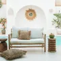 Cushions - The Raffia Cushion Cover Square - Natural - 60x60 - BAZAR BIZAR LIVING