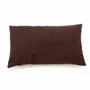Coussins - La Housse De Coussin Six Leather Panel - Chocolat - 30x50 - BAZAR BIZAR LIVING