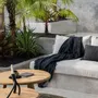 Throw blankets - The s'il vous Plaid - Black Navy - BAZAR BIZAR LIVING