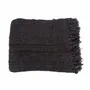 Throw blankets - The s'il vous Plaid - Black Navy - BAZAR BIZAR LIVING
