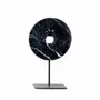Sculptures, statuettes and miniatures - The Marble Disc on Stand - Black - M - BAZAR BIZAR LIVING