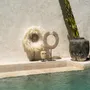 Sculptures, statuettes and miniatures - The Papua Shell Disc on Stand - White - M - BAZAR BIZAR LIVING