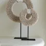 Sculptures, statuettes and miniatures - The Papua Shell Disc on Stand - White - M - BAZAR BIZAR LIVING