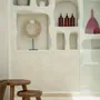 Sculptures, statuettes and miniatures - The Papua Shell Disc on Stand - White - M - BAZAR BIZAR LIVING