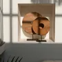 Sculptures, statuettes and miniatures - The Teak Disc on Stand - L - BAZAR BIZAR LIVING