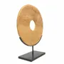 Sculptures, statuettes and miniatures - The Teak Disc on Stand - L - BAZAR BIZAR LIVING