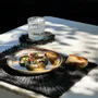 Placemats - The Alang Alang Placemat - Rectangular - Black - BAZAR BIZAR LIVING