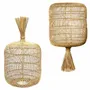 Floor lamps - The Dumpling Floor Lamp - Pendant - Natural - L - BAZAR BIZAR LIVING