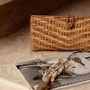 Decorative objects - The Raffia Fishbone Keychain - Natural White - BAZAR BIZAR LIVING