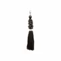 Decorative objects - The Wooden Beads Keychain - Black - BAZAR BIZAR LIVING