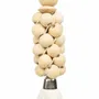 Decorative objects - The Wooden Beads Keychain - Natural White - BAZAR BIZAR LIVING