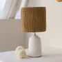 Desk lamps - The Chalki Table Lamp - White Natural - BAZAR BIZAR LIVING