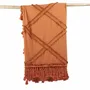 Throw blankets - The Berber Bed Throw - Terracotta - BAZAR BIZAR LIVING