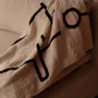 Throw blankets - The Evil Eye Bed Throw - Natural Black - BAZAR BIZAR LIVING