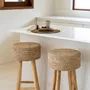 Stools - The Raffia Bar Stool - BAZAR BIZAR LIVING