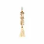Decorative objects - The Macrame Fishbone Keychain - Cream - BAZAR BIZAR LIVING