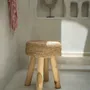 Stools - The Raffia Stool - Natural - BAZAR BIZAR LIVING