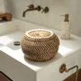 Caskets and boxes - The Colonial Peek-a-Boo Basket - Natural Brown - S - BAZAR BIZAR LIVING