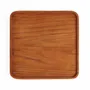 Everyday plates - The Teak Square Plate - Natural - S - BAZAR BIZAR LIVING