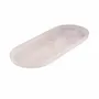 Everyday plates - The Resin Oval Plate - Pink White - BAZAR BIZAR LIVING