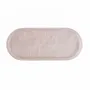 Everyday plates - The Resin Oval Plate - Pink White - BAZAR BIZAR LIVING