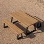 Benches - Bench With Iron Legs - Natural - 220 - BAZAR BIZAR LIVING