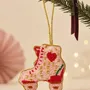 Other Christmas decorations - Embroidered beaded pendants in the morning - BAUBELS